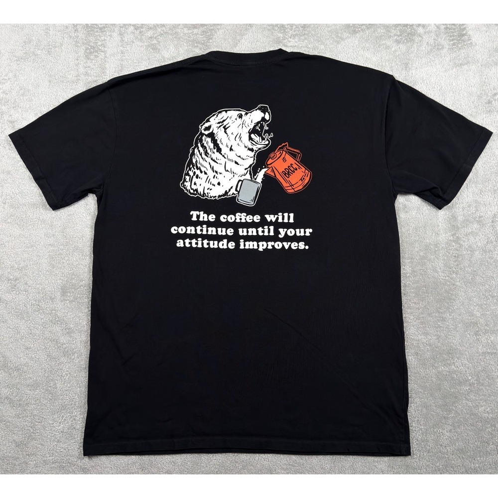 Black Rifle Coffee BRCC Shirt Mens XXL Bear Attitude Coffee Black Graphic Tee